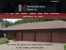 Tablet Screenshot of northeastdoorsales.com